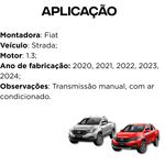 Radiador Agua Visconde Fiat Strada 1.3 2020 A 2024