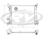 Radiador Agua Visconde Fiat Strada 1.4 2020 A 2024