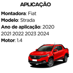 Radiador Agua Visconde Fiat Strada 1.4 2020 A 2024