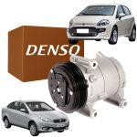 Compressor Denso Fiat Palio Uno Siena Strada Mobi