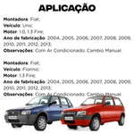 Radiador Eurus Fiat Uno Fiorino Fire 2004-2013 Com Ar