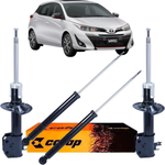 Kit 4 Amortecedor Dianteiro Traseiro Toyota Yaris 2018-2025 Automático Original