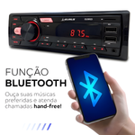 Kit Som Rádio Automotivo Bluetooth Mp3 + 2 Alto-falantes Triaxial 5 Polegadas