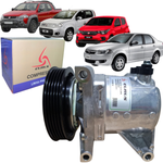 Compressor Ar Condicionado Eurus Calsonic Fiat Palio Uno 5pk 2006 A 2012