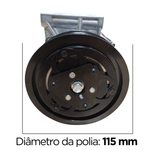 Compressor Ar Condicionado Eurus Calsonic Fiat Palio Uno 5pk 2006 A 2012