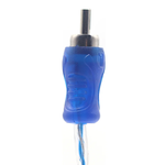 Kit 10 Cabo RCA Injetado 4mm 1m Azul/Prata Svart