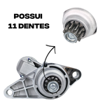 Kit 3 Motor Partida 11 Dentes Gol Fox Voyage Golf Saveiro