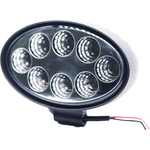 Kit 2 Farol Auxiliar De Led 12/24v 6000k 8 Leds Oval Techone