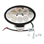 Kit 2 Farol Auxiliar De Led 12/24v 6000k 8 Leds Oval Techone