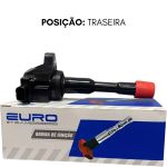 Kit 4 Bobina Ignição Honda Fit 1.4 8v Traseira 2004 A 2008
