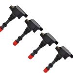Kit 4 Bobina Ignição Honda Fit 1.4 8v Traseira 2004 A 2008