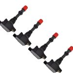 Kit 4 Bobina Ignição Honda Fit 1.4 8v Traseira 2004 A 2008