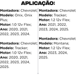 Cabeçote Motor Onix Tracker 1.0 1.2 12v 3cc 2020-2024 Turbo Flex
