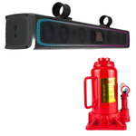Kit Som Jbl Rallybar Xl 300w Rms + Macaco Hidraulico 16 Ton