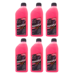 Kit 6 Aditivo Para Radiador Paraflu Rosa Diluído Pronto Pra Uso
