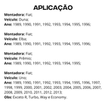 Par Amortecedor Dianteiro Fiat Uno Fiorino Elba 1989-2013
