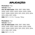 Par Amortecedor Traseiro Palio Siena 1996 - 2018 Cofap