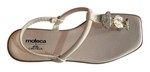 Sandália Rasteira Feminina Moleca Flat Brilho