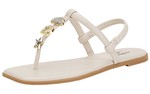 Sandália Rasteira Feminina Moleca Flat Brilho