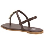 Sandália Rasteira Feminina Moleca Flat Brilho