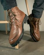 Bota em Couro - Moc Toe London Whisky RCTO