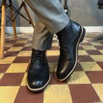 Bota em Couro - Cap Toe Toronto Nero RCTO