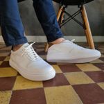 Tênis Casual em Couro - Bronx Bianco RCTO