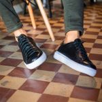 Tênis Casual em Couro - Sneaker Brooklyn Nero RCTO