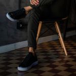 Tênis Casual em Couro - Sneaker Brooklyn Nero RCTO