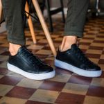 Tênis Casual em Couro - Sneaker Brooklyn Nero RCTO