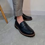 Sapato em Couro - Loafer Melbourne Nero RCTO
