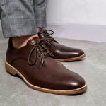 Sapato em Couro - Derby Napoli Whisky RCTO