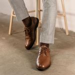 Sapato em Couro - Derby Malibu Classico Whisky RCTO