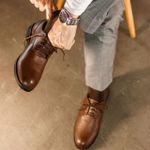 Sapato em Couro - Derby Malibu Classico Whisky RCTO