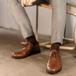Sapato em Couro - Derby Malibu Classico Whisky RCTO