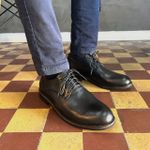 Sapato em Couro - Derby Malibu Classico Nero RCTO