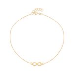 Tornozeleira Ouro 18k Infinito 2200437