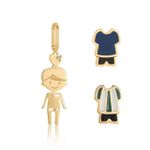 Pingente Ouro 18k Menino Troca Roupa 516673/2600186/187