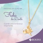 Pingente Ouro 18k Fada do Dente