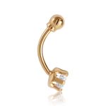 Piercing Ouro 18k Umbigo Zircônia 2400266