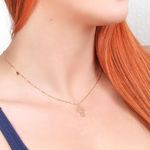 Pingente Ouro 18K Menina Vazado 503696