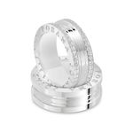 Par Aliança Prata  Reta Gravação Externa  8mm  801874/801875