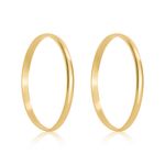 Par Aliança Ouro 18k Abaulada 1,8mm (800095)