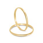 Par Aliança Ouro 18k Abaulada 1,8mm (800095)