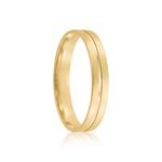Par Aliança Ouro 18k Reta 3,2mm Diamante 1pts (802052/2053)