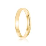 Par Aliança Ouro 18k Abaulada 3mm (801867)