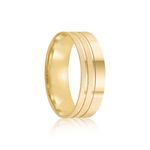 Par Aliança Ouro 18k Reta 6mm Diamante 1pts (802020/2021)
