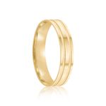 Par Aliança Ouro 18k Reta 4mm (801987)