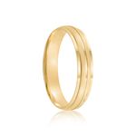 Par Aliança Ouro 18k Abaulada 4mm Diamante 1,5pts (802037/2038)