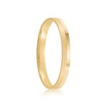 Par Aliança Ouro 18k Reta 2,3mm Diamante 1pts (802028/2029)